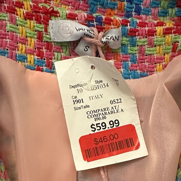 Chic Multicolor Tweed Blazer - Picture 4 of 4